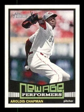 2015 Topps Heritage New Age Performers #NAP-16 Aroldis Chapman Reds Insert