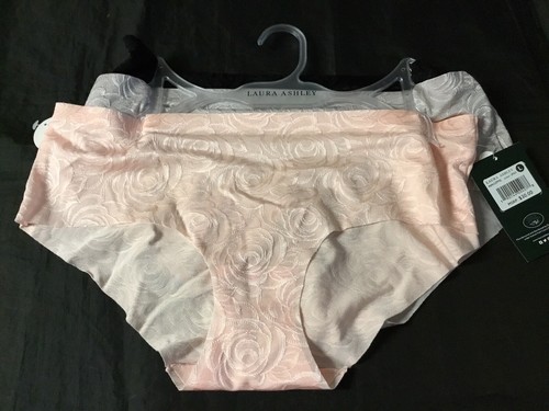 NWT Laura Ashley 3 Pack Pr Floral Swirl Nylon Spandex Panty Panties SZ L - Picture 4 of 4