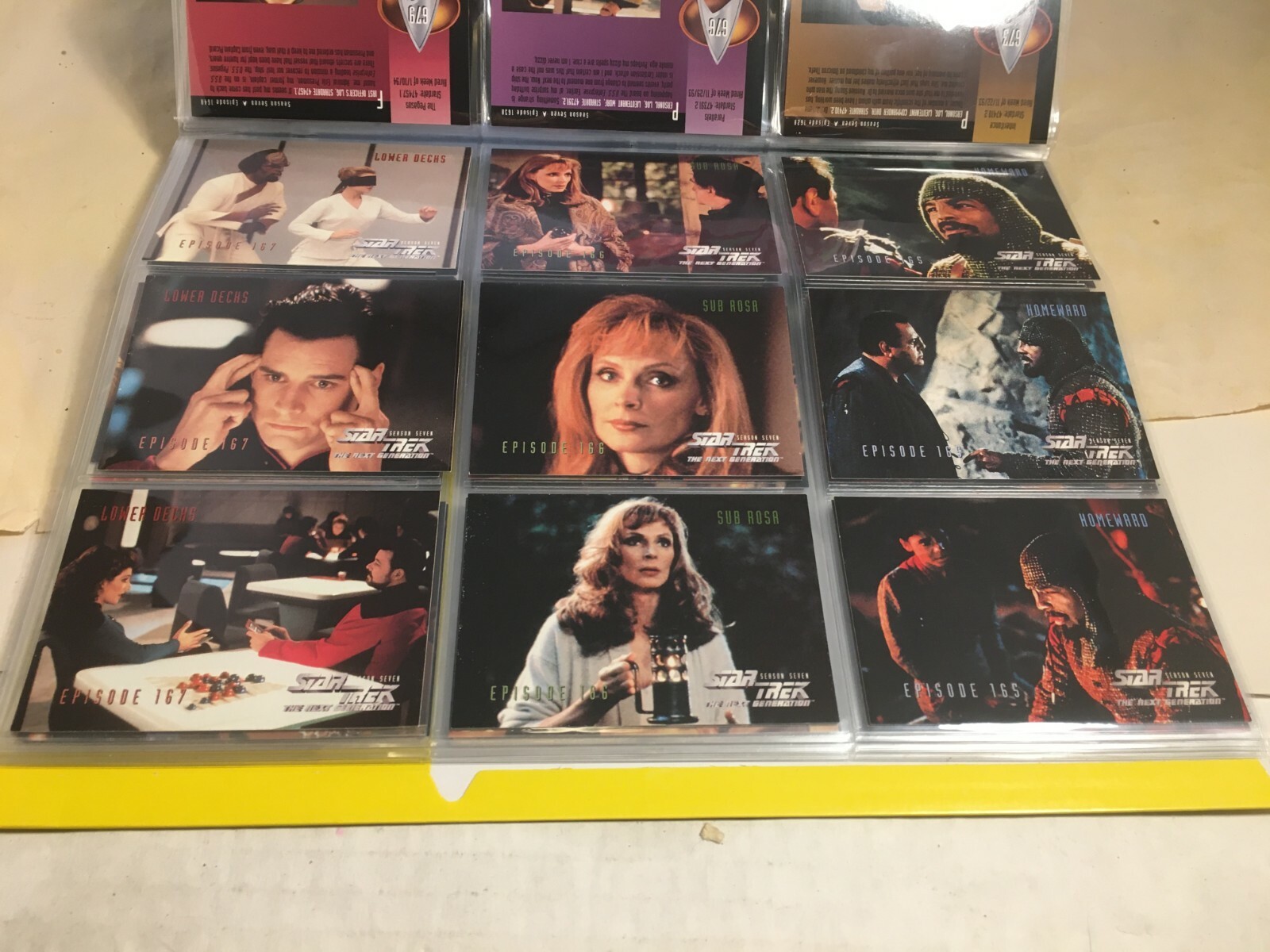 STAR TREK THE NEXT GENERATION SEASON 7 (1999) Complete Trading Card Set #637-739 - Picture 6 of 11