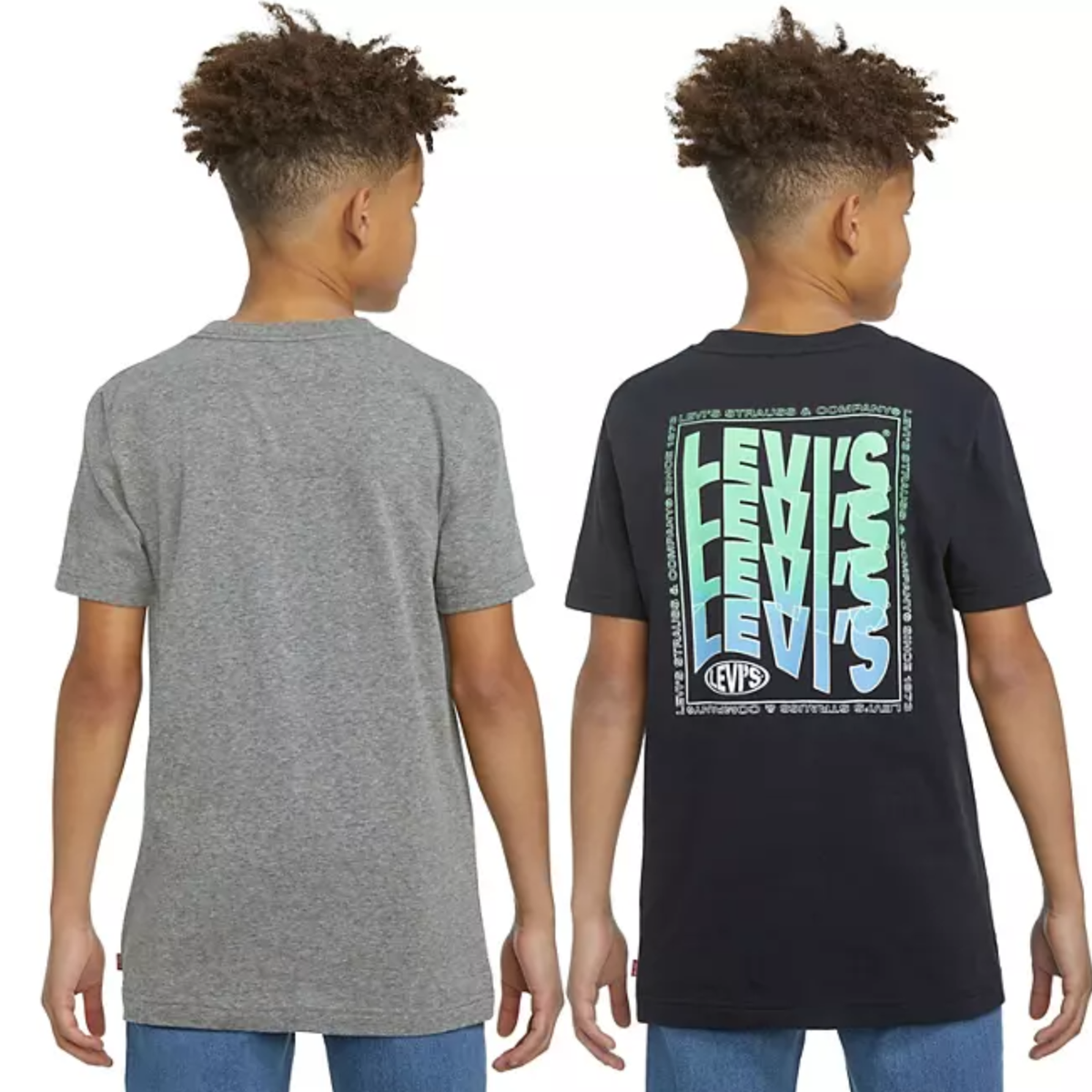 my Levi's Boys 2 Pack Graphic Snow Jersey Tees-Essential Casual Wear
