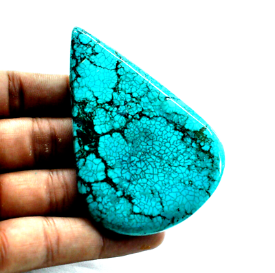 115 Ct Untreated Pear Natural Blue Lone Mountain Turquoise