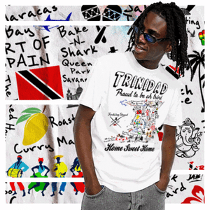 Trinidad and Tobago Flag T Shirt Trini Shirt Caribbean Island Shirt Love