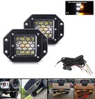 2X LED Bernsteinweiß Erholung Strobe Blinkgitter Set Unterputzlicht Lightbar KIT