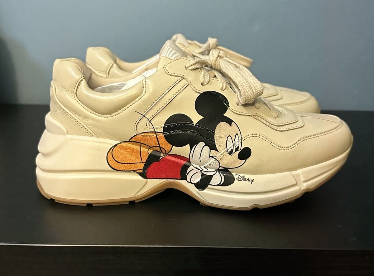 GUCCI Rhyton x Disney Mickey Mouse Leather NB Size 38.5 GUCCI Rhyton x Disney Mickey Mouse Leather NB Size 38.5