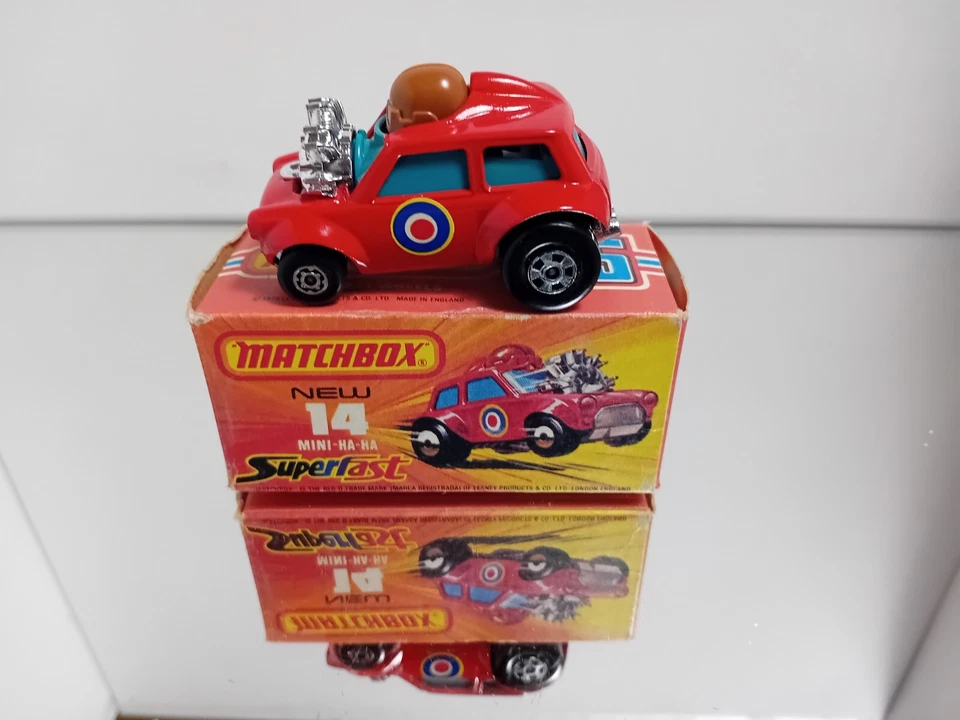 Matchbox Superfast 14 Mini HaHa Mint in Box errore di fabbrica molto raro - Immagine 2 di 4