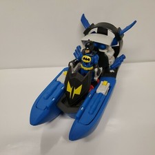 Imaginext Batman Boat Hovercraft with Batman Fig Fisher Price Loose No Missiles