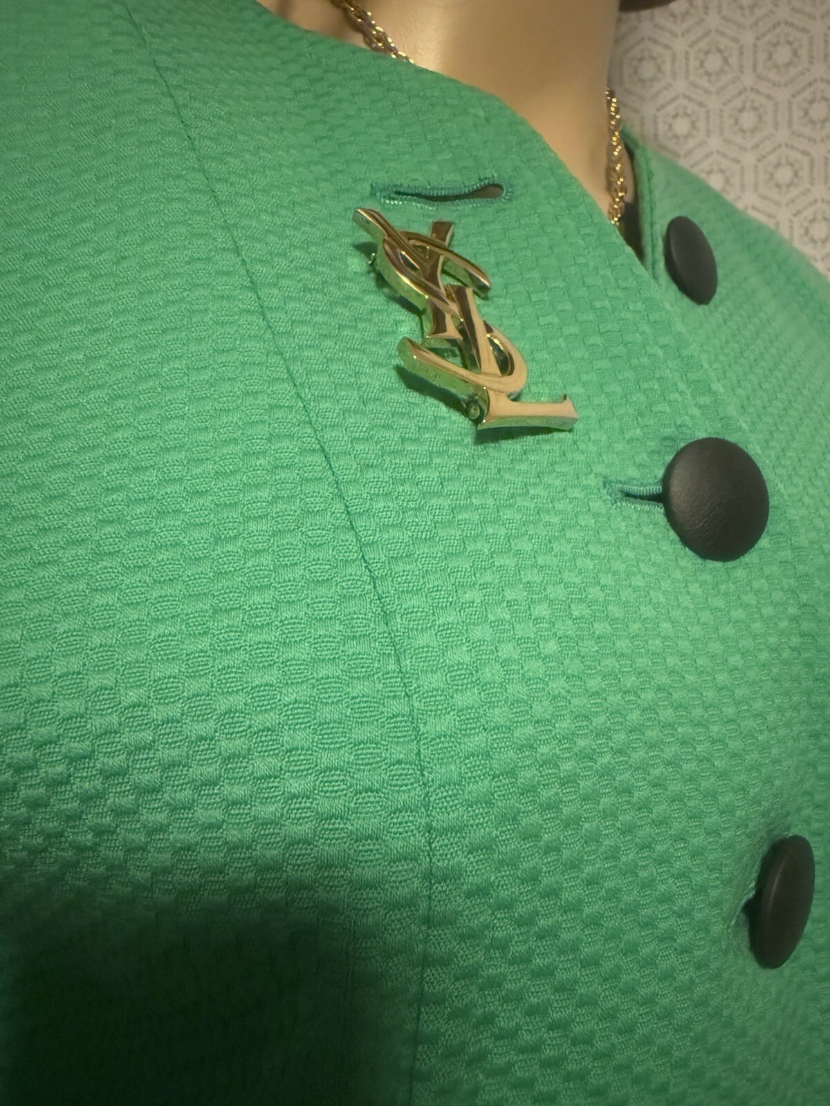 giacca cappotto blazer saint laurent con bottoni