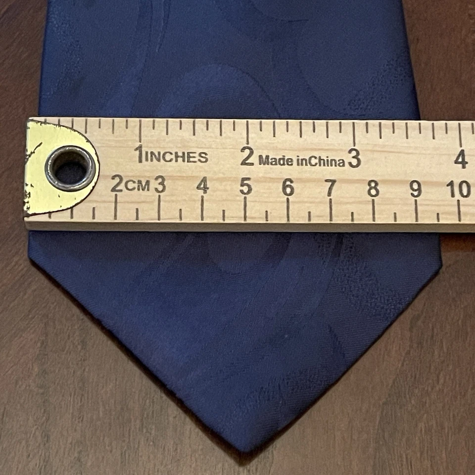 Vintage David Taylor Black 100% Imported Polyester Men’s Neck Tie Made In USA - Image 4 of 4