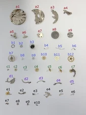 Venus Cal 188 Movement Part Balance Wheel Spring Barrel Fork Wakmann Breitling 2