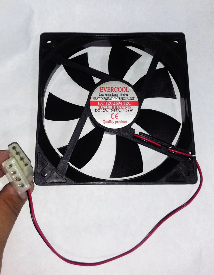 Mix 5-pack: Zalman/ Antec/ Artic 120mm PC Case Cooling Fans,3pin/4pin Molex - Image 3 of 4