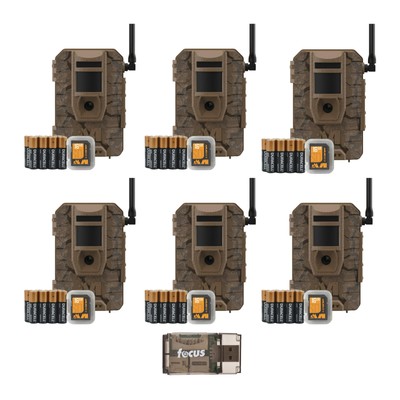Muddy Mitigator 2.0 Cellular Brown 6 Pack Camera Combo and Card Reader Bundle