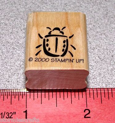 Beetle Insect Rubber Stamp Outdoor Scrapbooking by Stampin Up Bunch O Bugs 