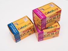 3x Expired 1999 Print Film Kodak Gold 200 48 shots , 400 24 shots 