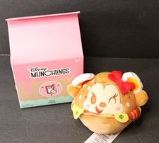 Disney Munchlings Classic Minnie Mouse Everything Bagel Plush 4  w/Box