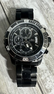 Men's Invicta Pro Diver 22417 Black Stainless Steel Black Dial