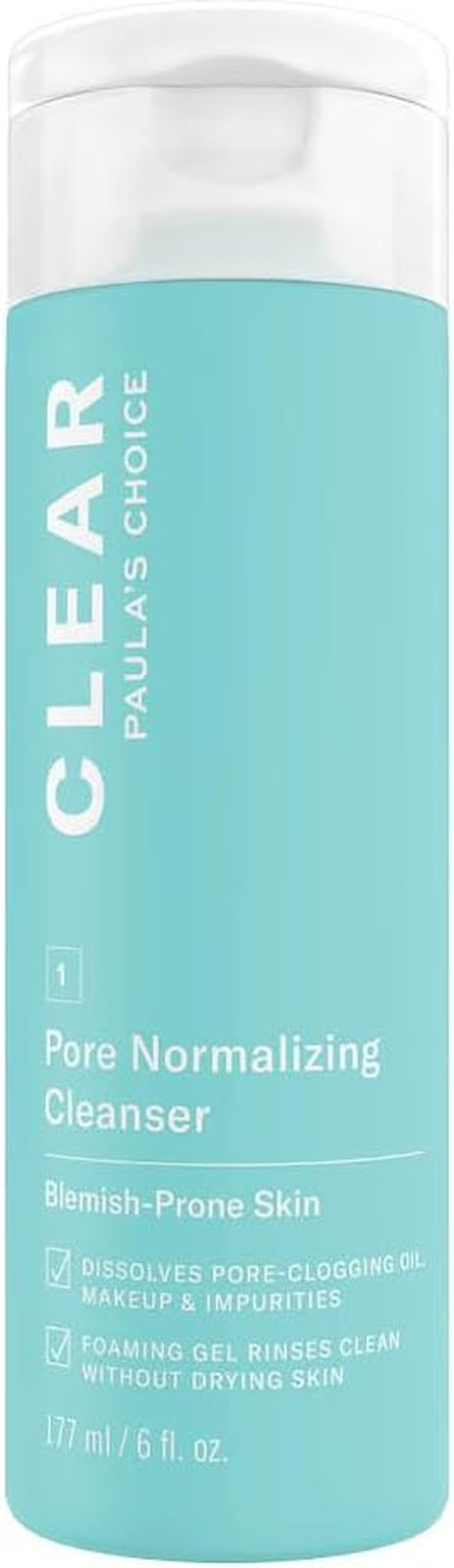 CLEAR Gel Detergente Viso Anti-Acne | Rimuove Brufoli e Pori Dilatati