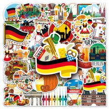 German Cartoon Creative Cute Graffiti Stickers Hand Account Luggage Car Stickers