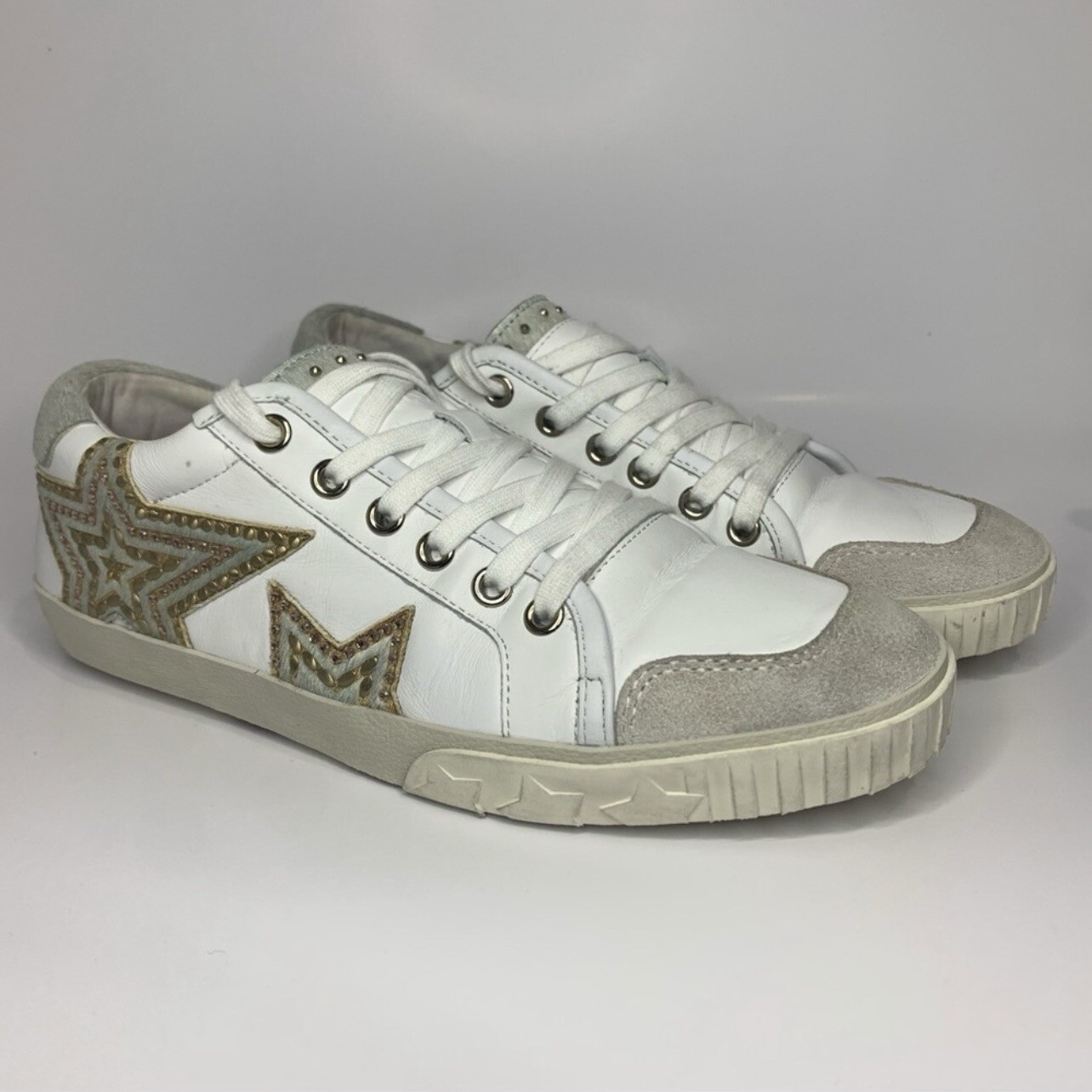 PONY Scarpe da ginnastica Ash Magic sneakers donna 39 8 5 stelle capelli di cavallo pelle metallizzata