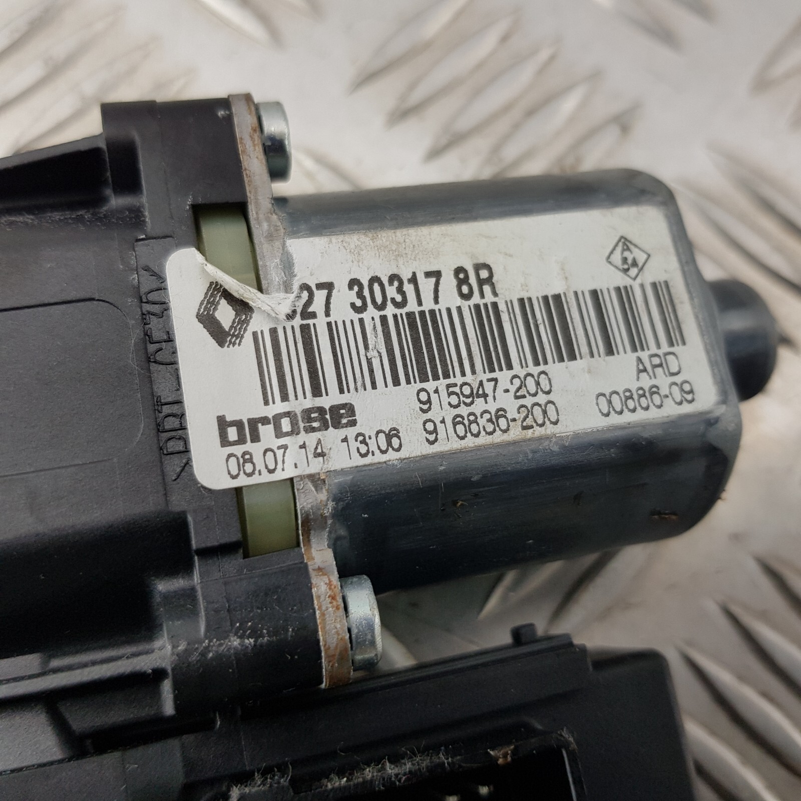 Window Regulator Motor Right Rear Renault Scenic 3 827303178R 