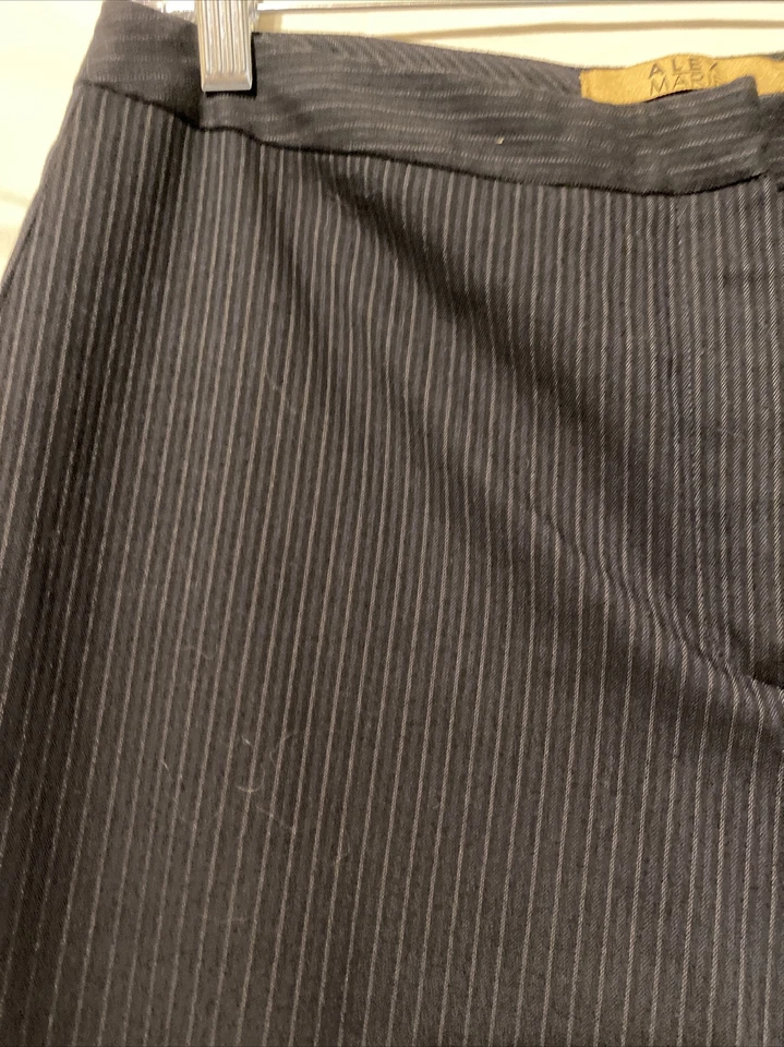 Alex Marie Blue Black Pinstriped Pants Size 10 Career - Image 3 of 4