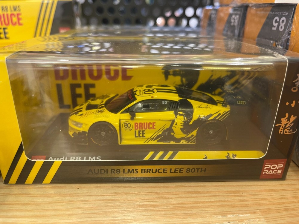 1/43 TINY POP Race Audi R8 LMS Bruce Lee 80Th Diecast