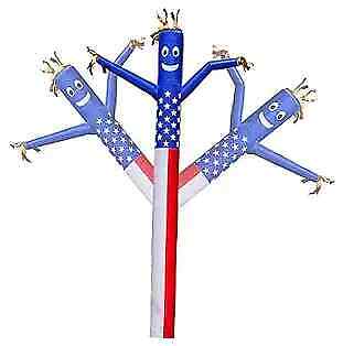  Sky Air Puppet Dancer Inflatable Tube Man Attachment - 20 Feet 20ft US-Flag - Picture 1 of 7