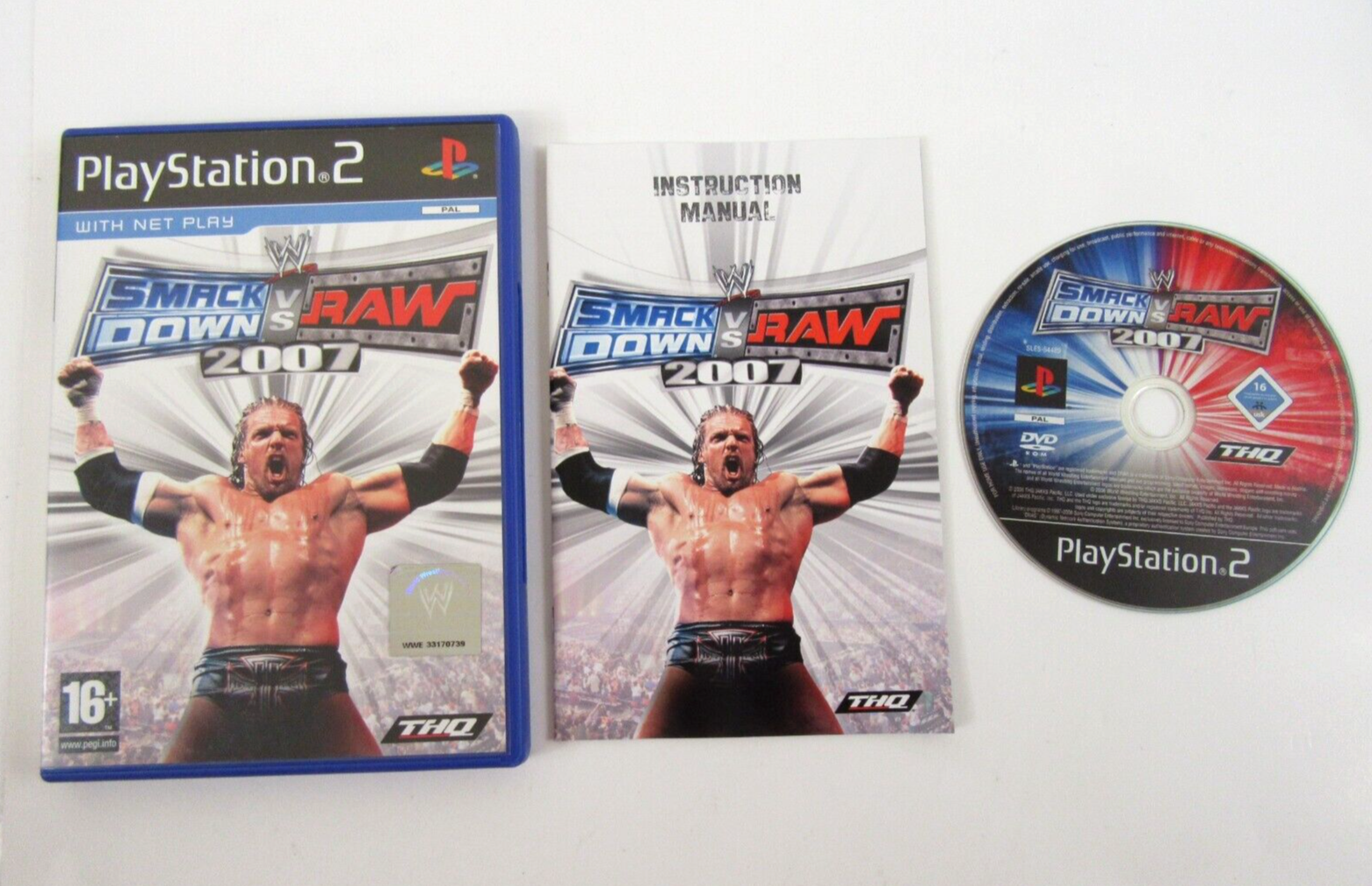 WWE Smackdown Vs Raw 2007 PS2 PlayStation 2 PAL Complete