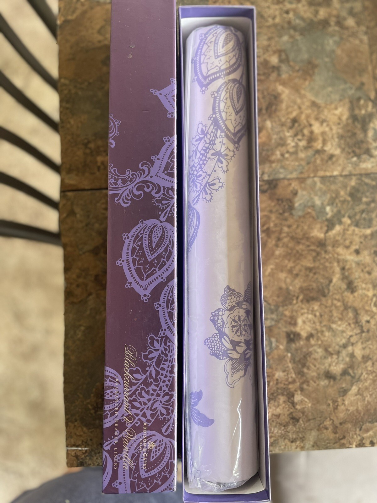 Scented Drawer Liners Purple/whitevanilla fragrance 6 SheetsAddison