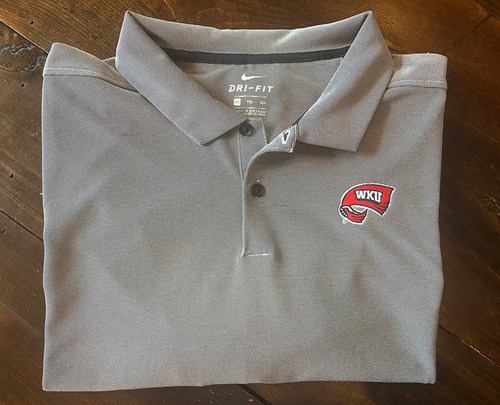 Western Kentucky University Nike Golf Polo Shirt Men’s Gray XXL Hilltoppers