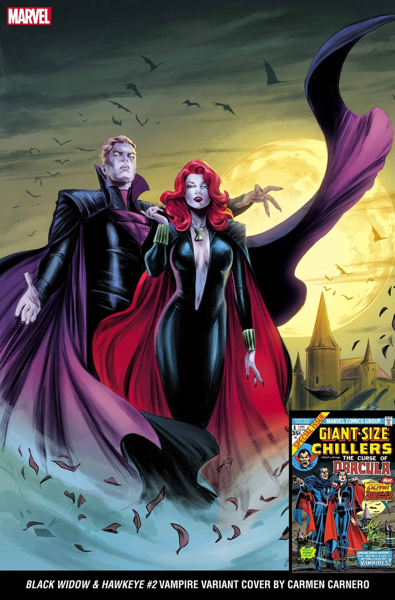 BLACK WIDOW AND HAWKEYE #2 CARMEN CARNERO VAMPIRE VAR MARVEL PRH