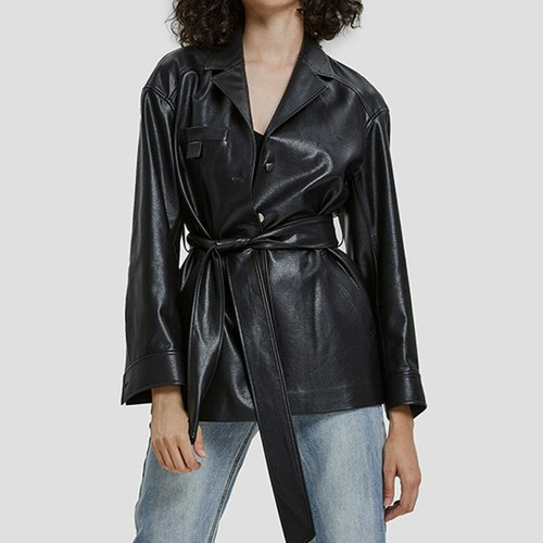 Fashion Leather Women Jacket 