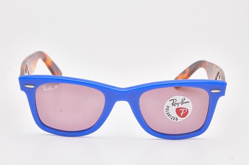 occhiali da sole RAY BAN WAYFARER 2140 polarized TORTOISE blue 👓Unisex - Foto 4 di 17