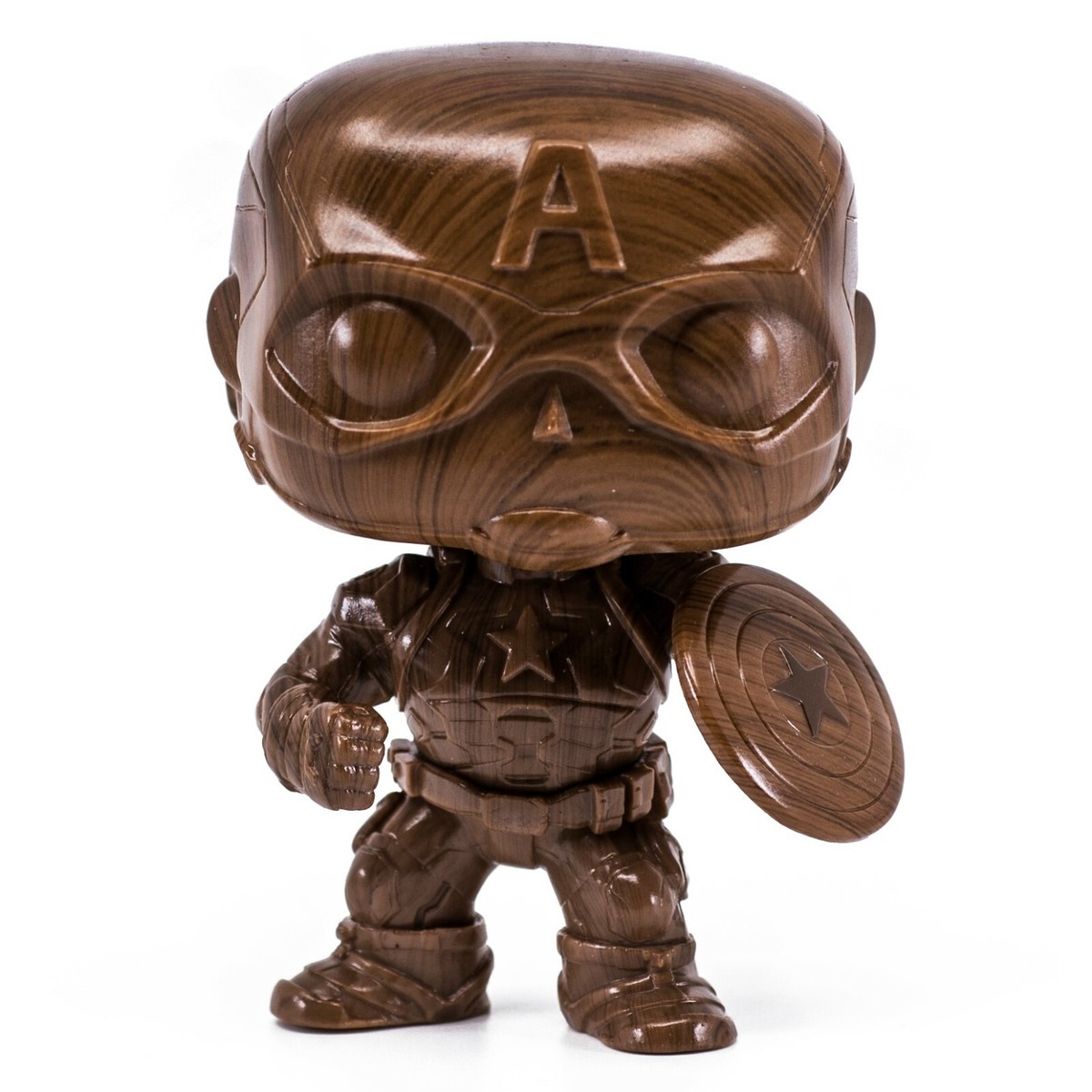 Marvel Captain America Wood Deco Funko Pop #584 Bobble-Head EE
