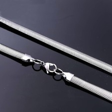 EDELSTAHL ***  Flache Schlangenkette 2/3/4/6/8 mm breit, 40-45-50-55-60 cm lang