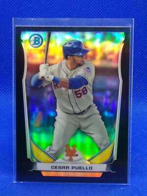 Cesar Puello 2014 Bowman Chrome Prospect BLACK REFRACTOR #BCP34 ***64/99***