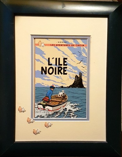 Sérigraphie Tintin - Couverture De L'Île Noire Par Hergé, édition Neuve