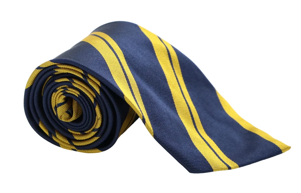 Corbata para hombre GIANFRANCO FERRE 148 X 9,5 CM seda a rayas atada formal azul marino Foto 2 de 4