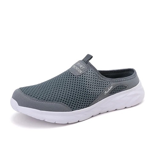 Men's Slip-on Mules Half Slippers Casual Walking Shoes Outdoor Backless Sneakers - Picture 8 of 9
