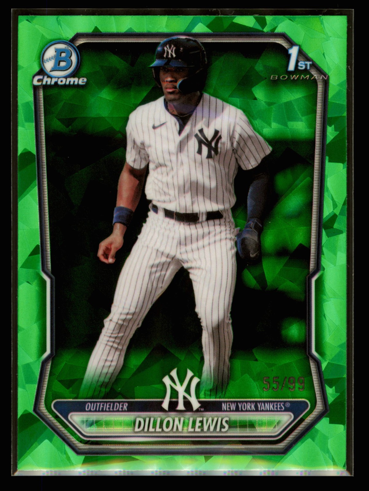 2026 Bowman Sapphire Dillon Lewis 1st Green Refractor /99 #BCP-148