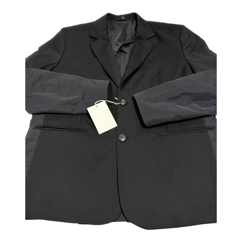 COS Mens Black Blazer Jacket 40R / 50 Modern Tailored Two Tone New