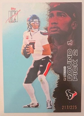 Topps Signature Class 2025 C.J. Stroud Texans Round 1 Pick 2 #23 /225