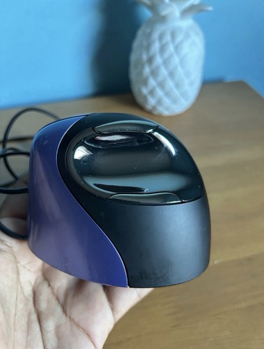 Evoluent VM4S USB Wired Vertical Mouse 4 Purple Right Hand Small Pre-owned - Photo 4/6