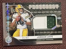 2020 Panini Elements Frequency Patch Jordan Love #FR-4 SP /47 Rookie RC