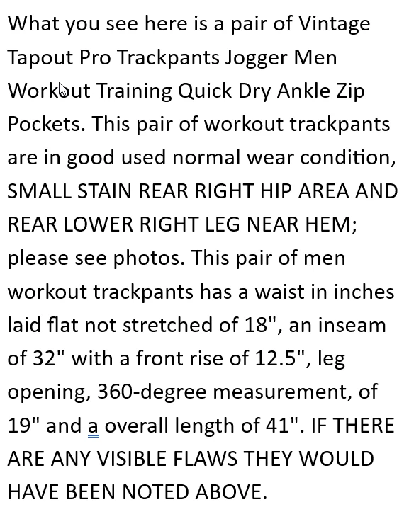 Pantalones de chándal de colección Tapout PRO XL para hombre entrenamiento MMA tobillo cremallera secado rápido Foto 2 de 4