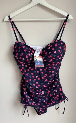 Swimming Costume Joules Polka Dot UK 10 Bnwt Non Wired Padded Removable Straps