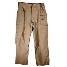 5.11 Tactical cargo pants mens 36x30 beige relaxed straight leg army 74273