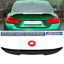 For Honda Accord Coupe 13-2018 Rear Roof Spoiler Trunk Wing Sticker Glossy Black