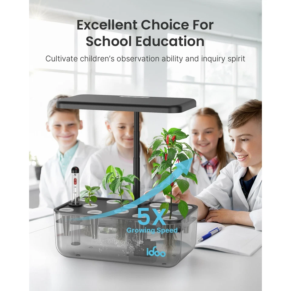 iDOO 12 Pods Indoor Garden Kit Indoor Hydroponic Grow Smart Plant Growing Plante - Image 4 of 4