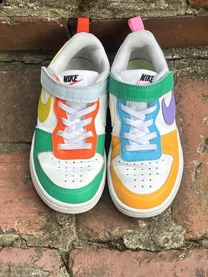 Nike Borough Low Recraft Sneakers Unisex Kids Size 12C Multicolor Shoes In GUC!