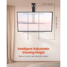 VEVOR Motorized Ceiling TV Mount, TV Wall Mount for 32 to 65 Inch TV, Electric A